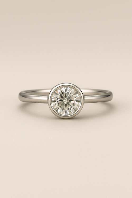 Solitaire Halo Ring
