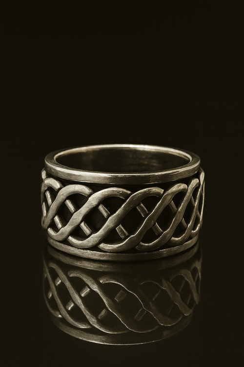 TwistForge Band – Braided Steel Ring