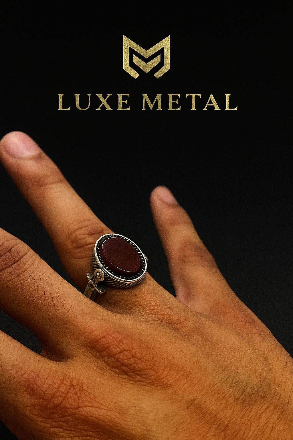 Sword of Valor Ring – Red Carnelian Edition