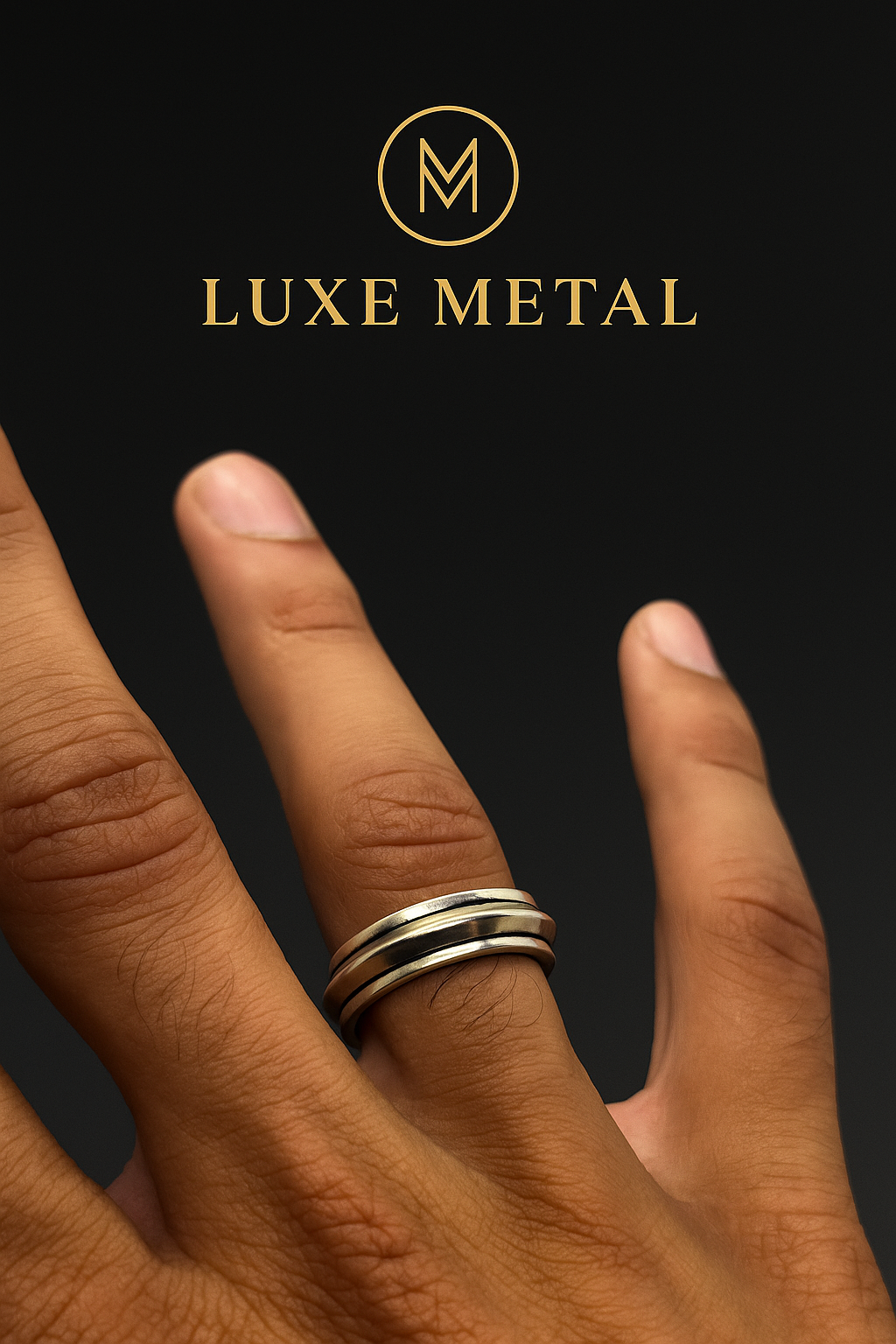 Dual Ridge Stainless Steel Band
