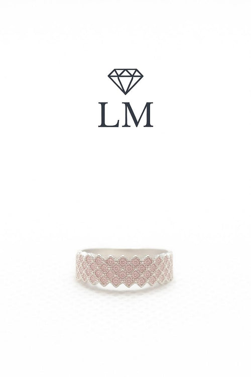 Blush Mist – Pink Zircon Eternity Ring