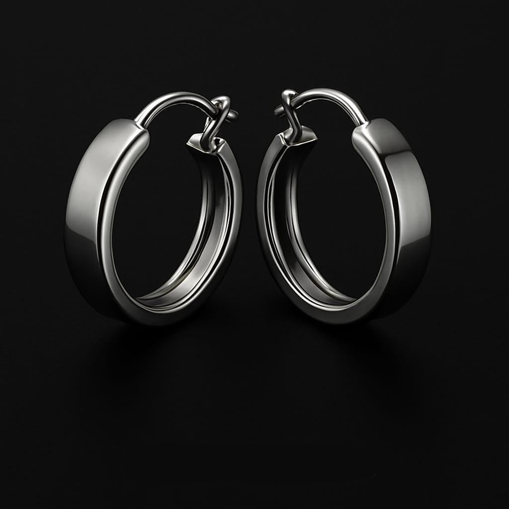 Classic Polished Hoop Earrings