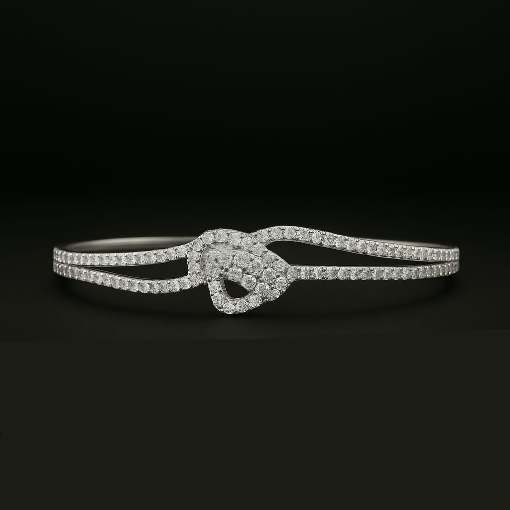 Luxe Knot Diamond Bangle
