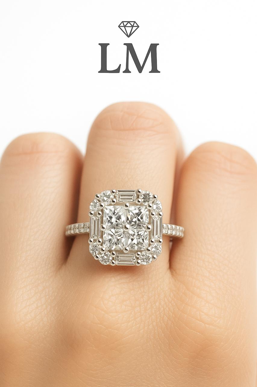 Luxe Metal Radiance Diamond Ring