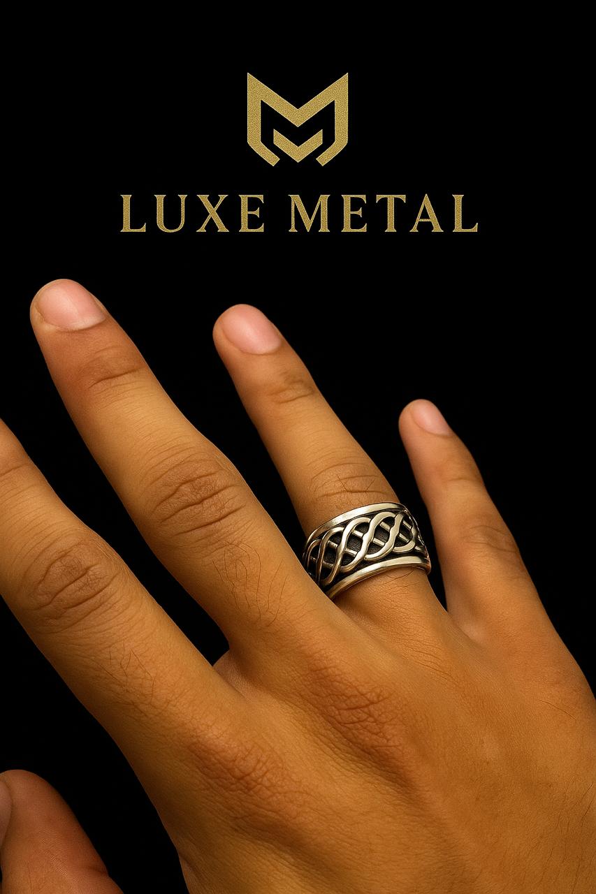 TwistForge Band – Braided Steel Ring