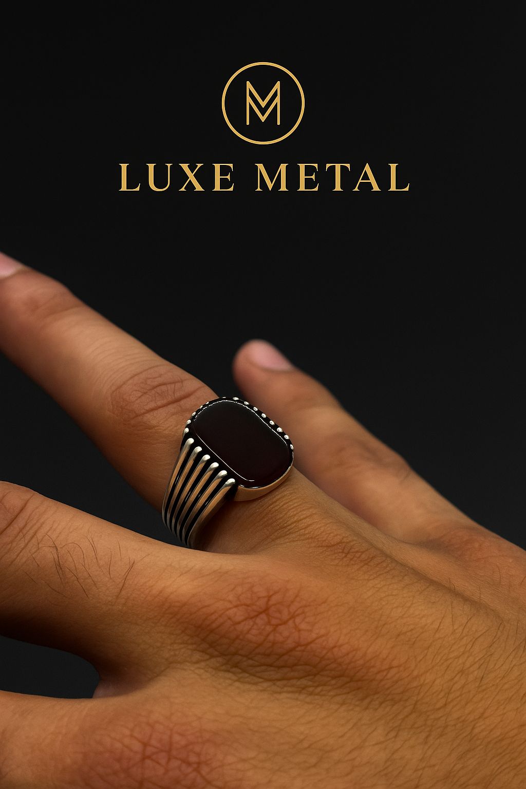Imperial Silver Shield Ring